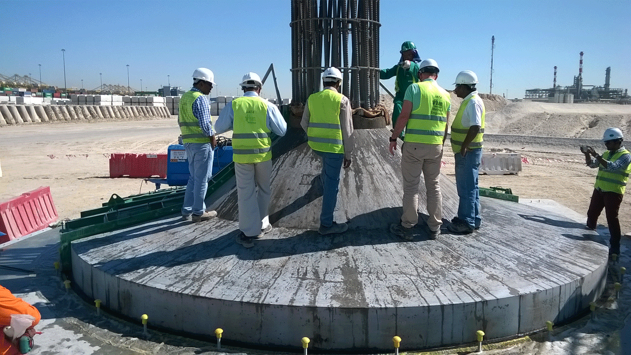 Jebel Ali Port Bridge - Precast Pier Base